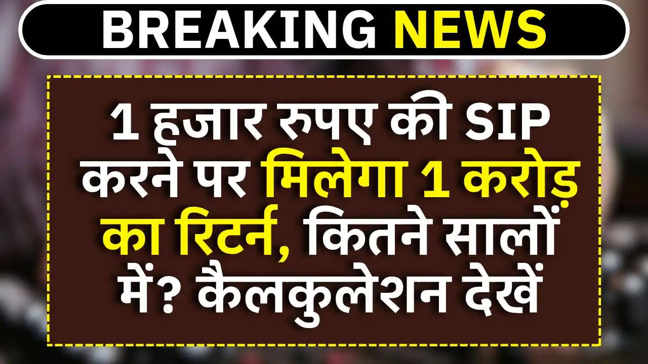 1000 SIP Investment calculation